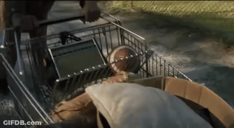 Cuba Gooding Jr Pushing Trolley GIF