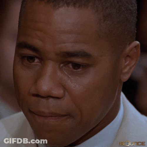 Cuba Gooding Trying Not To Cry In Movie Clip GIF