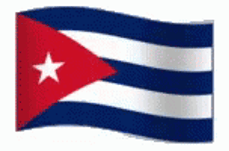Cuba Republic Flag Sticker GIF