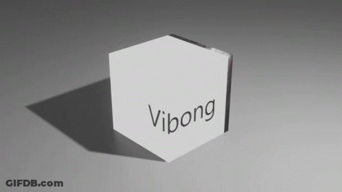 Cube With Word Vibong GIF