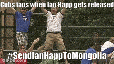 Cubs Fans When Lan Happ Gets Released #Sendlanhappto Mongolia GIF