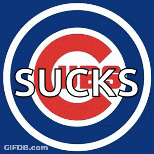 Cubs Logo With Bear And Sucks GIF