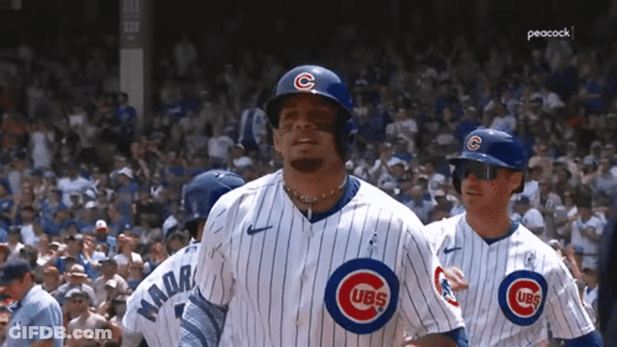 Cubs Player Christopher Morel Claps After Win GIF