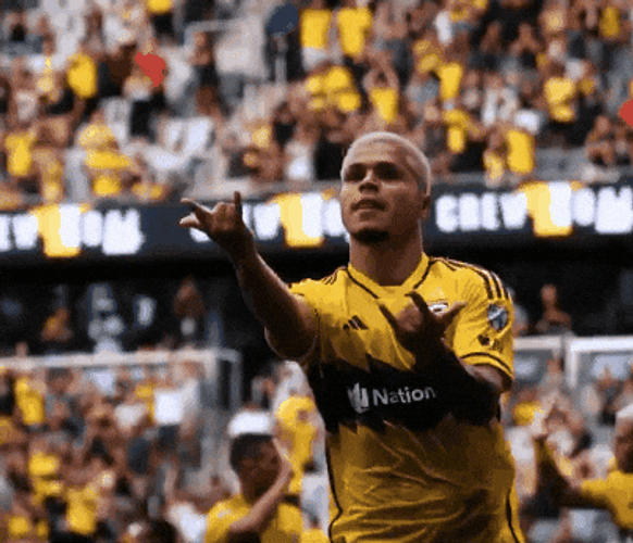 Cucho Hernandez Making Spider Man Celebration GIF