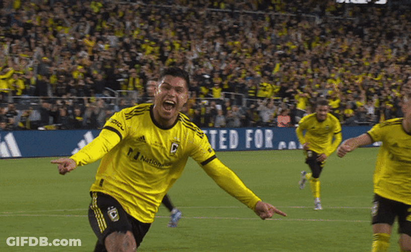 Cucho Hernandez Running Happily GIF