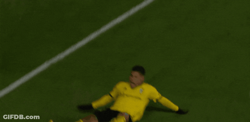 Cucho Hernandez Sliding On Field While Sitting GIF