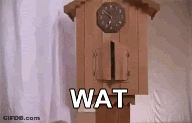 Cuckoo Clock Cat Wat GIF