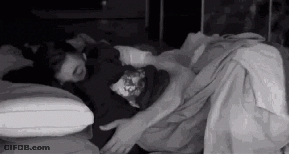 Cuddles Couples Night Sleep GIF