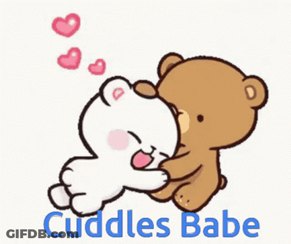Cuddling Milk And Mocha Bear Cuddles Babe GIF