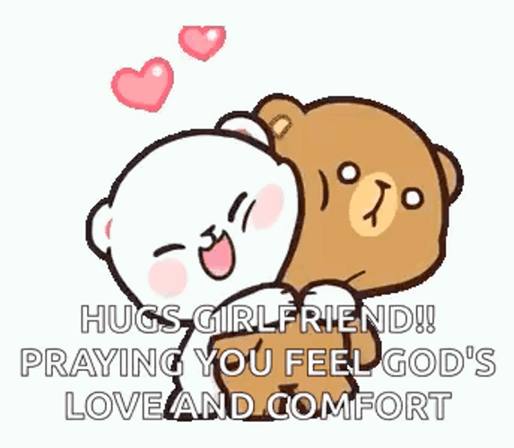 Cuddling Milk And Mocha Bear Hugs Girlfriend GIF