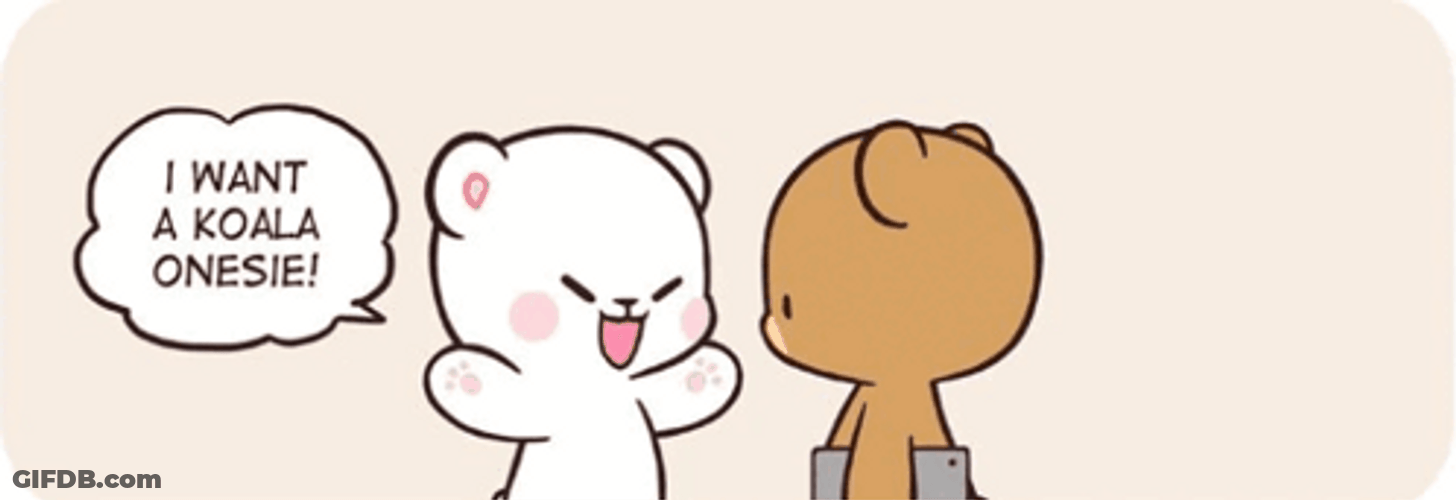 Cuddling Milk And Mocha Bear I Want Koala GIF