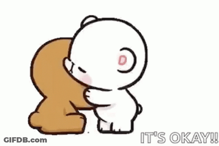 Cuddling Milk And Mocha Bear It's Okay GIF