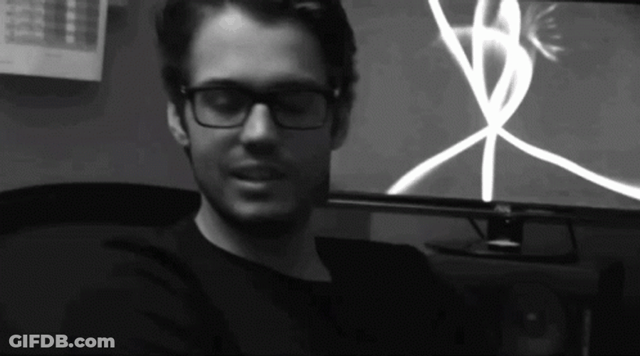 Cue Disappointment Man Wearing Glasses GIF