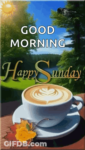 Cup Of Coffee Good Morning Happy Sunday GIF