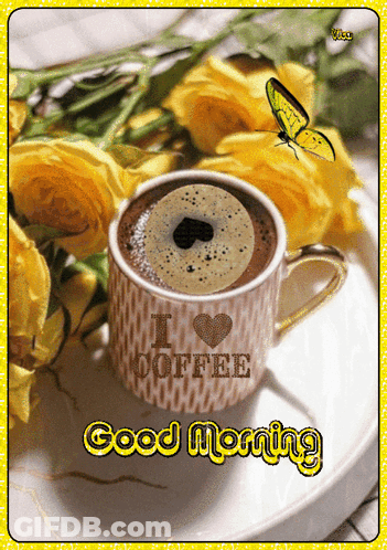 Cup Of Coffee I Love Coffee GIF