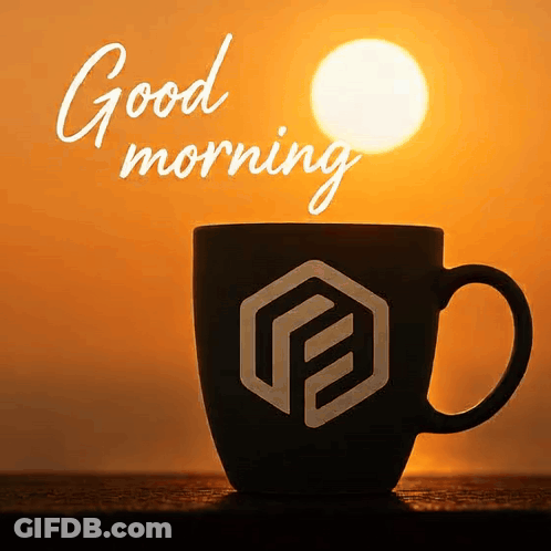 Cup Of Coffee Saying Good Morning GIF