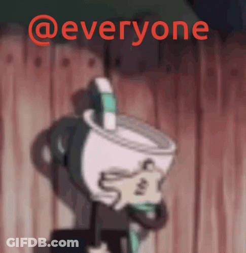 Cup Of Coffee With Everyone Above GIF