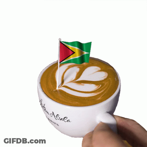 Cup Of Coffee With Flag GIF