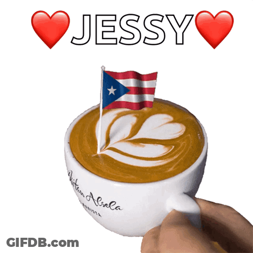 Cup Of Coffee With Flag Jessy GIF