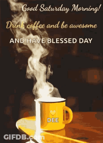 Cup Of Coffee With Steam GIF