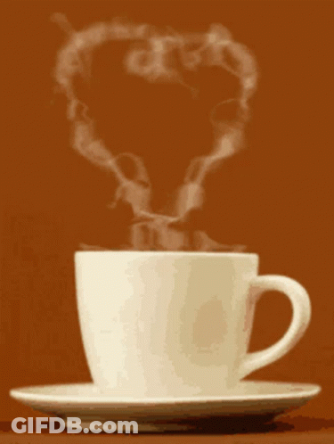 Cup Of Coffee With Steam GIF