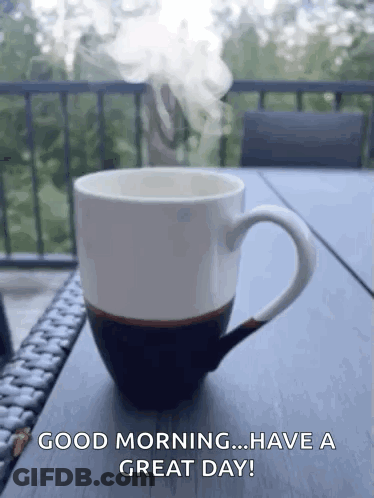 Cup Of Coffee With Steam GIF