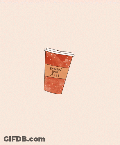 Cup Of Pumpkin Spice Latte GIF