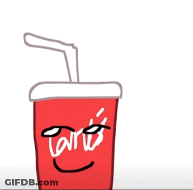 Cup Of Soda With Straw GIF