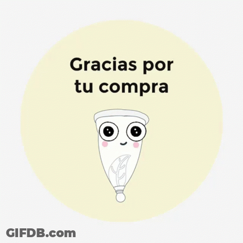 Cup Saying Gracias Por Tu Compra GIF