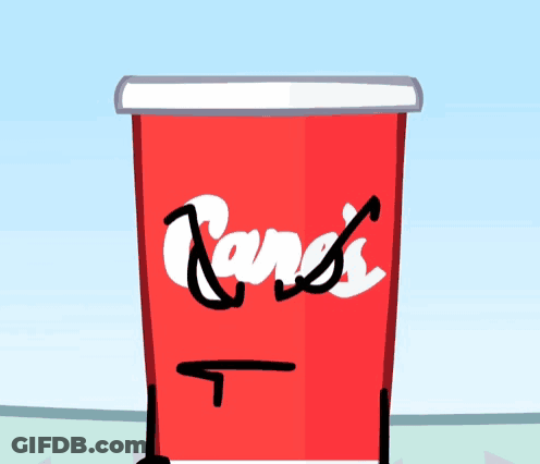 Cup With Face Saying Bye Chat GIF