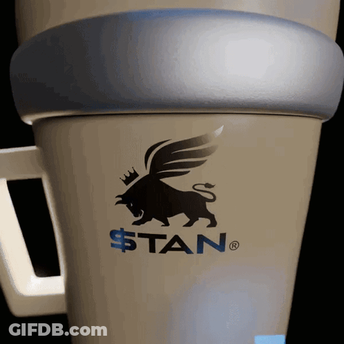Cup With Lion Saying Stan GIF
