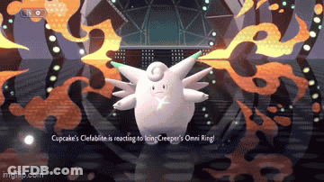 Cupcake Celebiite Reacting To King Creeper Omni Ring GIF