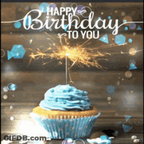 Cupcake Full Of Love Happy Birthday To You GIF