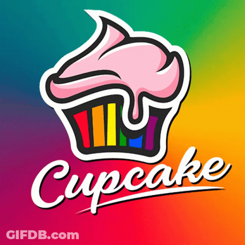 Cupcake Mascot Logo GIF