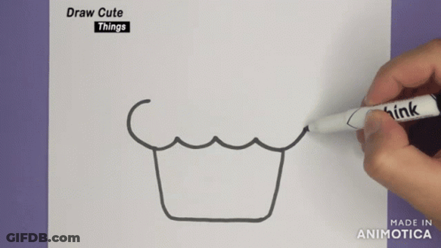 Cupcake Sketch Tuesday GIF