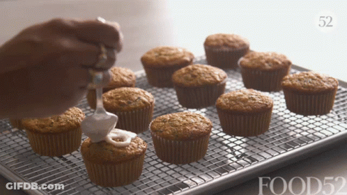Cupcakes On Cooling Rack Food52 GIF