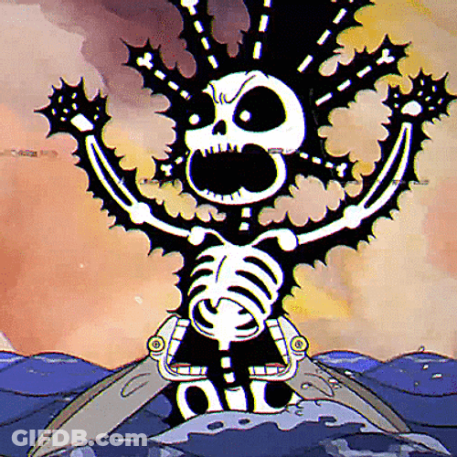 Cuphead Cala Maria Electrocuted GIF