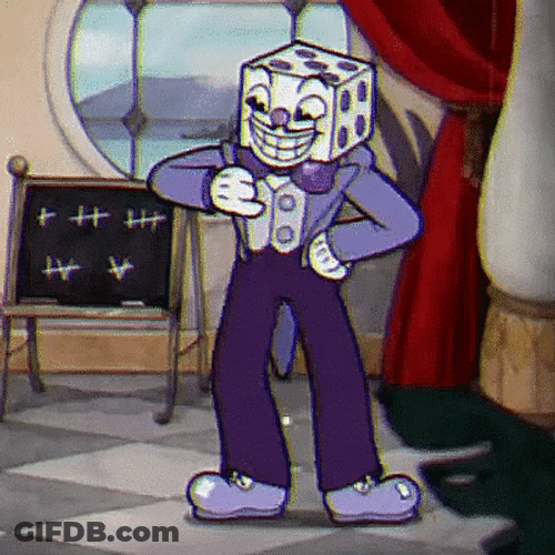 Cuphead King Dice Animation GIF