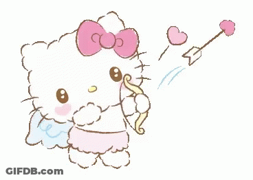 Cupid Holding Bow And Arrow GIF