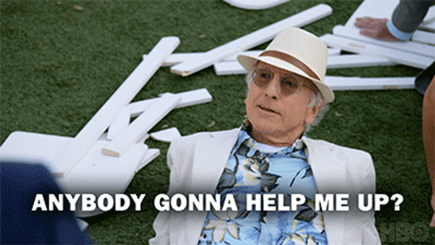 Curb Your Enthusiasm Anybody Gonna Help Me Up GIF