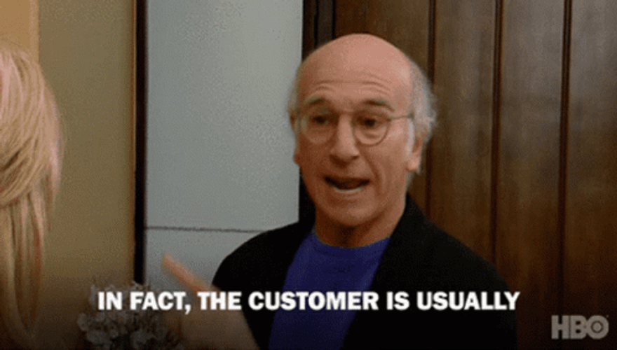 Curb Your Enthusiasm Larry David Customer Service GIF