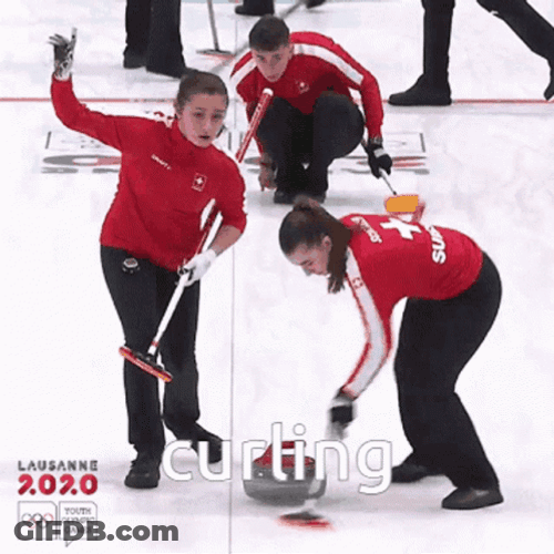 Curling Denmark Team GIF