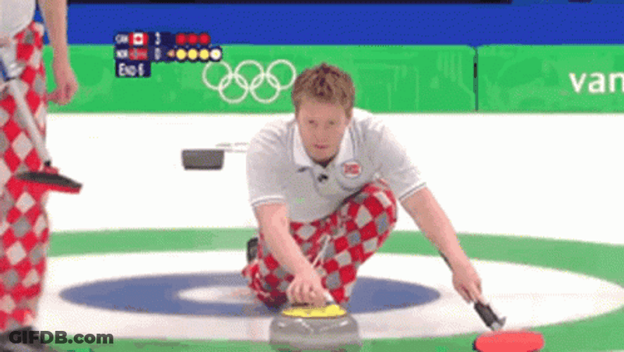 Curling Norway Team In Diamond Pants GIF