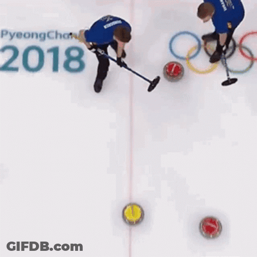 Curling Sweeping Hard GIF