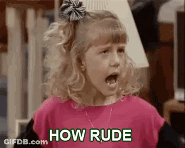 Curly Blond Girl How Rude GIF