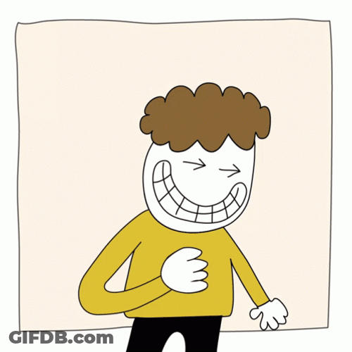 Curly Guy Cartoon Thug Life GIF