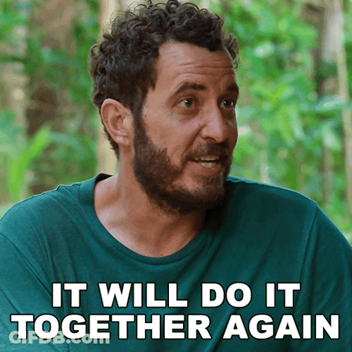 Curly Hair Beard Says It Will Do It Together Again GIF