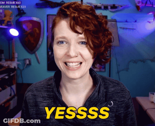 Curly Hair Cute Clapping Yessss GIF