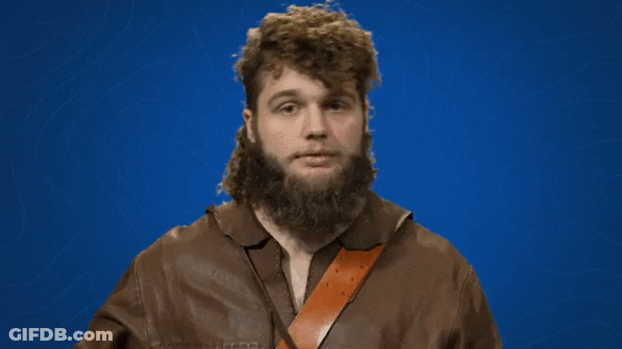 Curly Hair Guy's Nervous Sweat GIF
