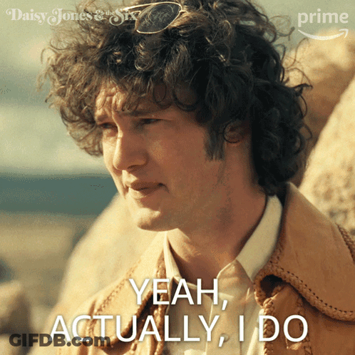 Curly Hair Man In Sunglasses Says Yeah Actually I Do GIF